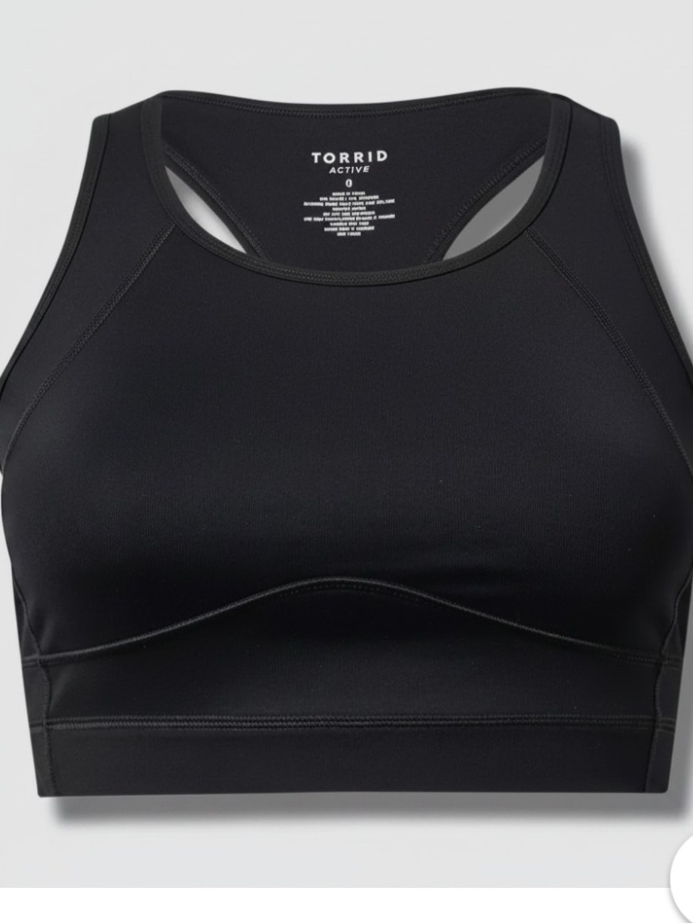 Torrid TRU Low Impact Black Sports Bra Size 3X